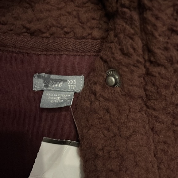 AERIE Cloud Sherpa Teddy  Oversized Snap Pullover Sweater SHIPS SAME DAY - Picture 6 of 7